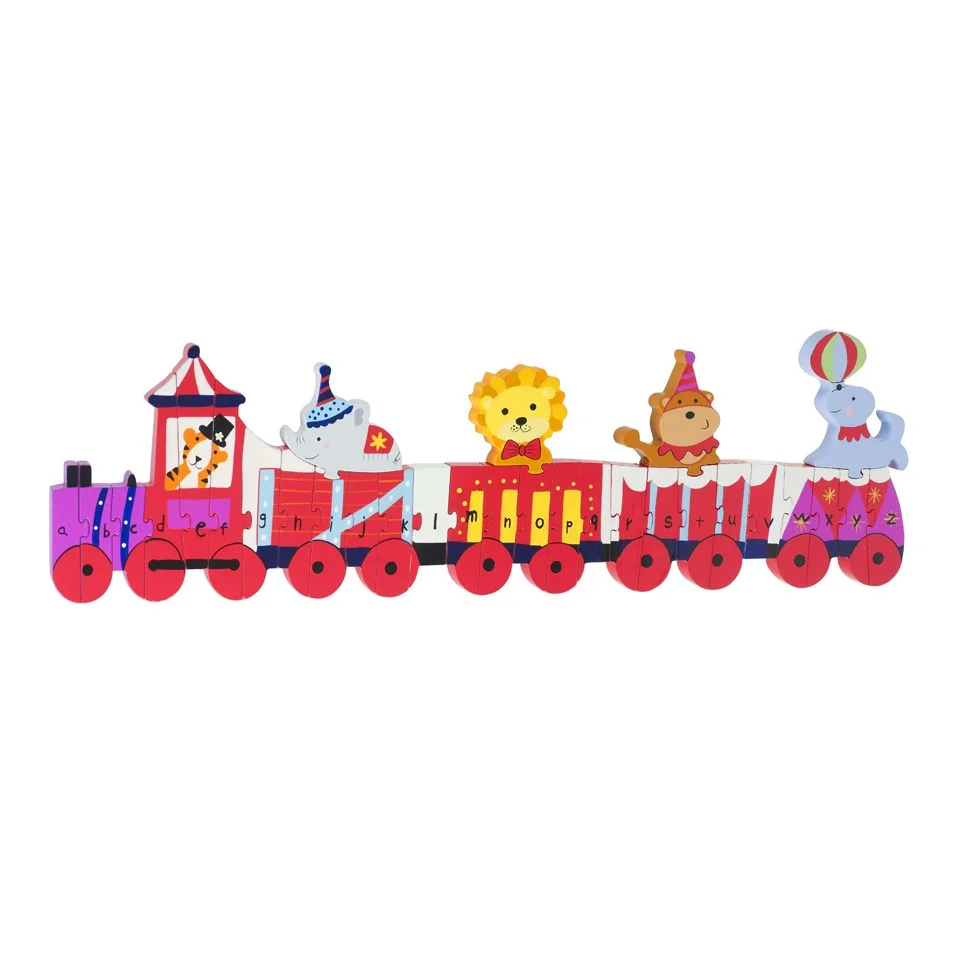 Train Puzzle Alphabet -Orange Tree Toys Image 1
