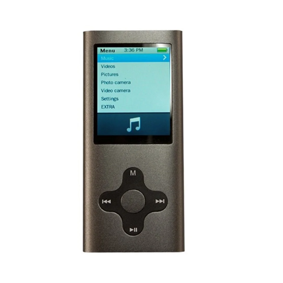 Mach Speed Eclipse-180G2 4GB MP3 Music and Video Player with FM Radio - Gun Metal Image 1
