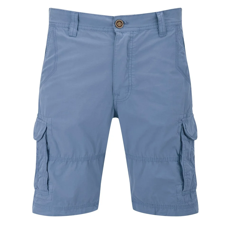 Threadbare Men's Fargo Cargo Shorts - Washed Blue - S - Bleu Image 1