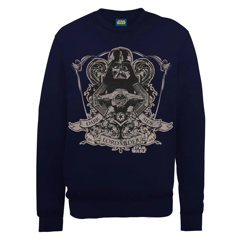 Star Wars Lord Darth Vader Dark Side Sweatshirt - Navy - S - Navy Image 1