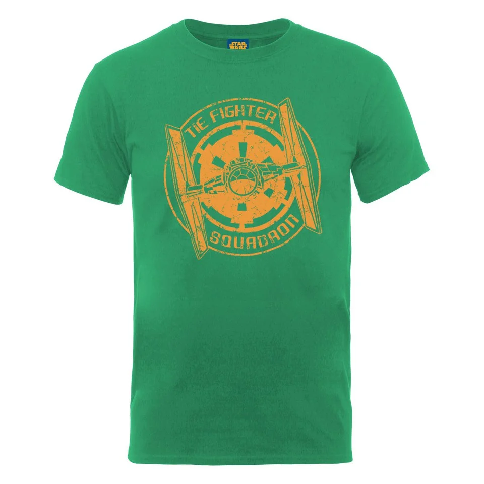 Star Wars Men's Tie Fighter Squadron Badge T-Shirt - Kelly Green - S - Vert Citron Image 1