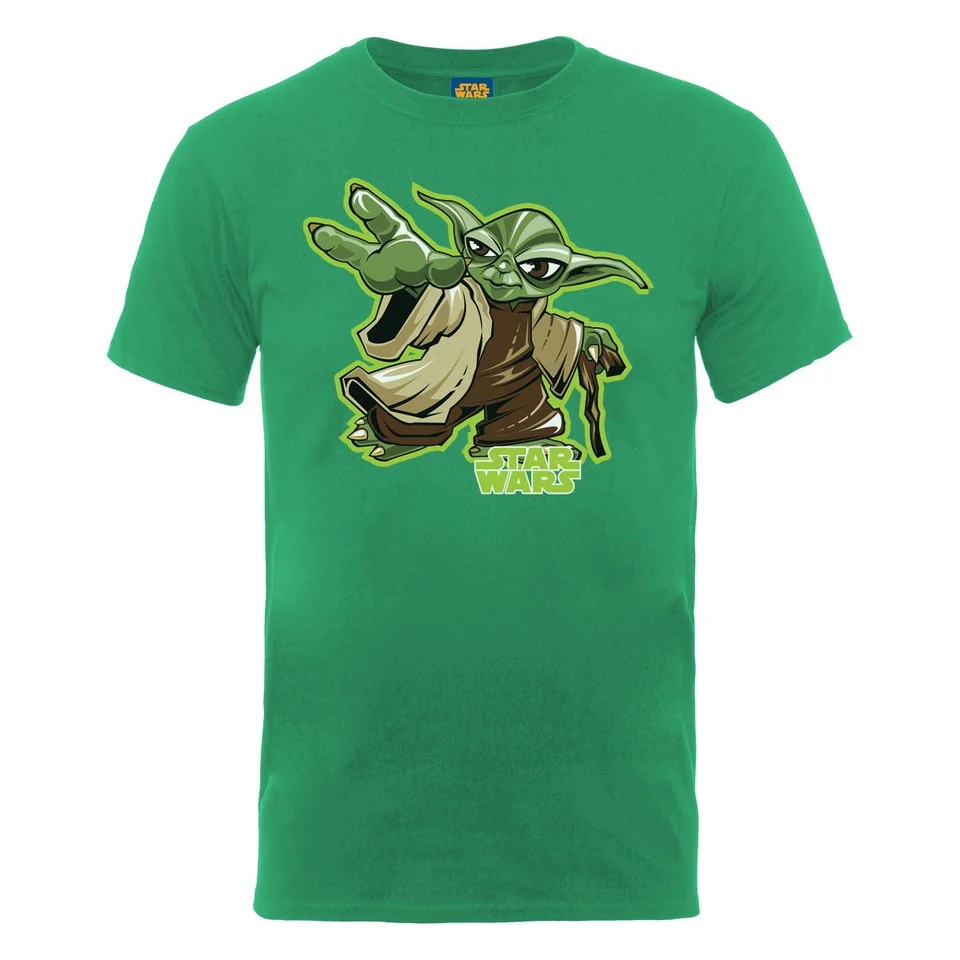 Star Wars Men's Yoda Character T-Shirt - Kelly Green - S - Vert Citron Image 1