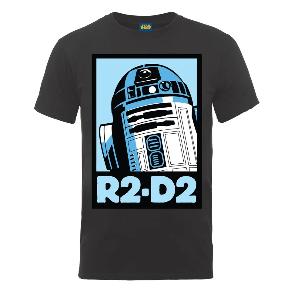 Star Wars Men's R2-D2 Poster T-Shirt - Heather Grey - S - Gris Image 1