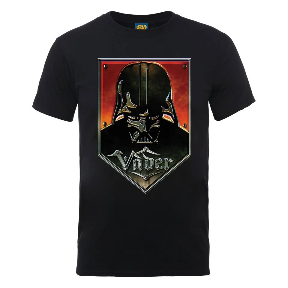 Star Wars Men's Darth Vader Graphic Shield T-Shirt - Black - S - Noir Image 1