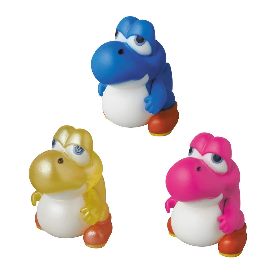 Mini Figurines Baby Yoshi Super Mario Bros Série 2 (Lot de 3) Image 1