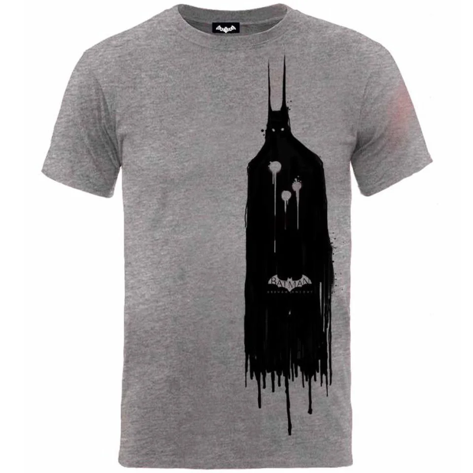 T-Shirt Homme DC Comics Batman Arkham Knight Esquisse - Gris - S - Gris Image 1