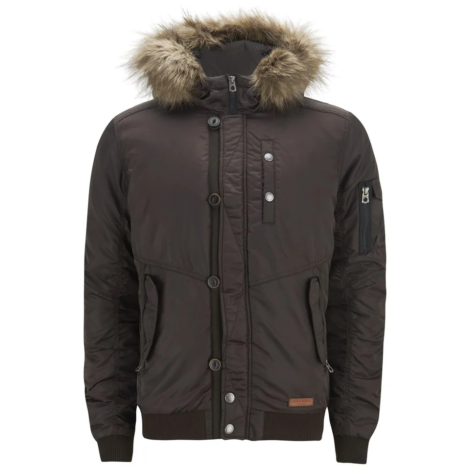 Jack & Jones Men's Originals Rob Bomber Jacket - After Dark - L - Bleu Image 1