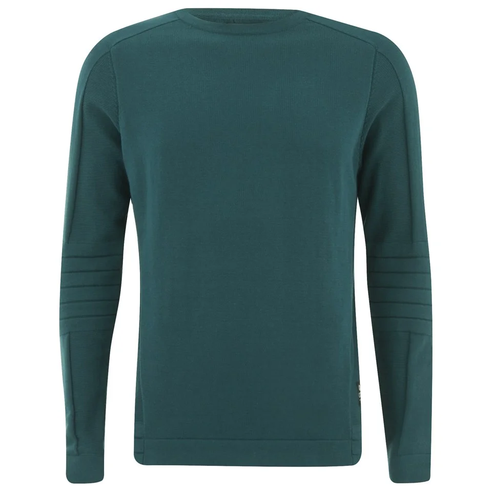 Jack & Jones Men's Core Holden Jumper - Deep Teal - L - Vert Citron Image 1