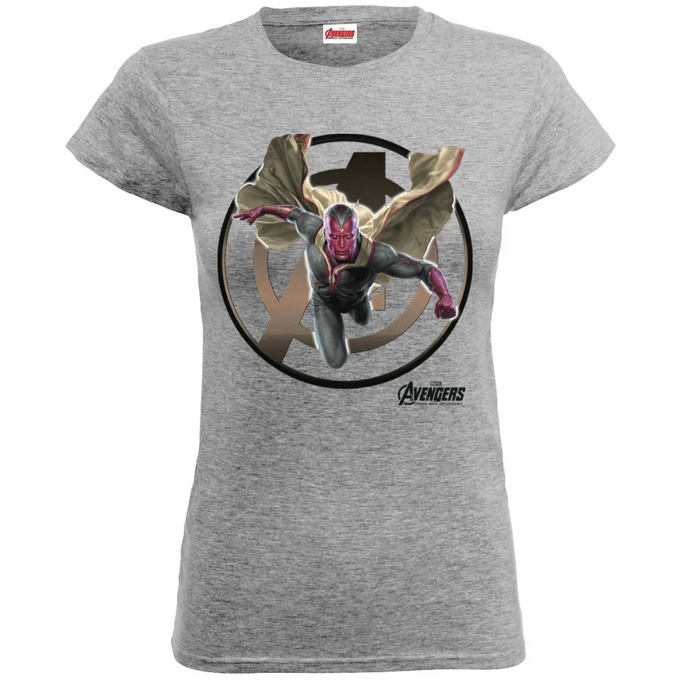 Marvel Women's Avengers Age of Ultron Vision T-Shirt - Heather Grey - S - Gris Image 1