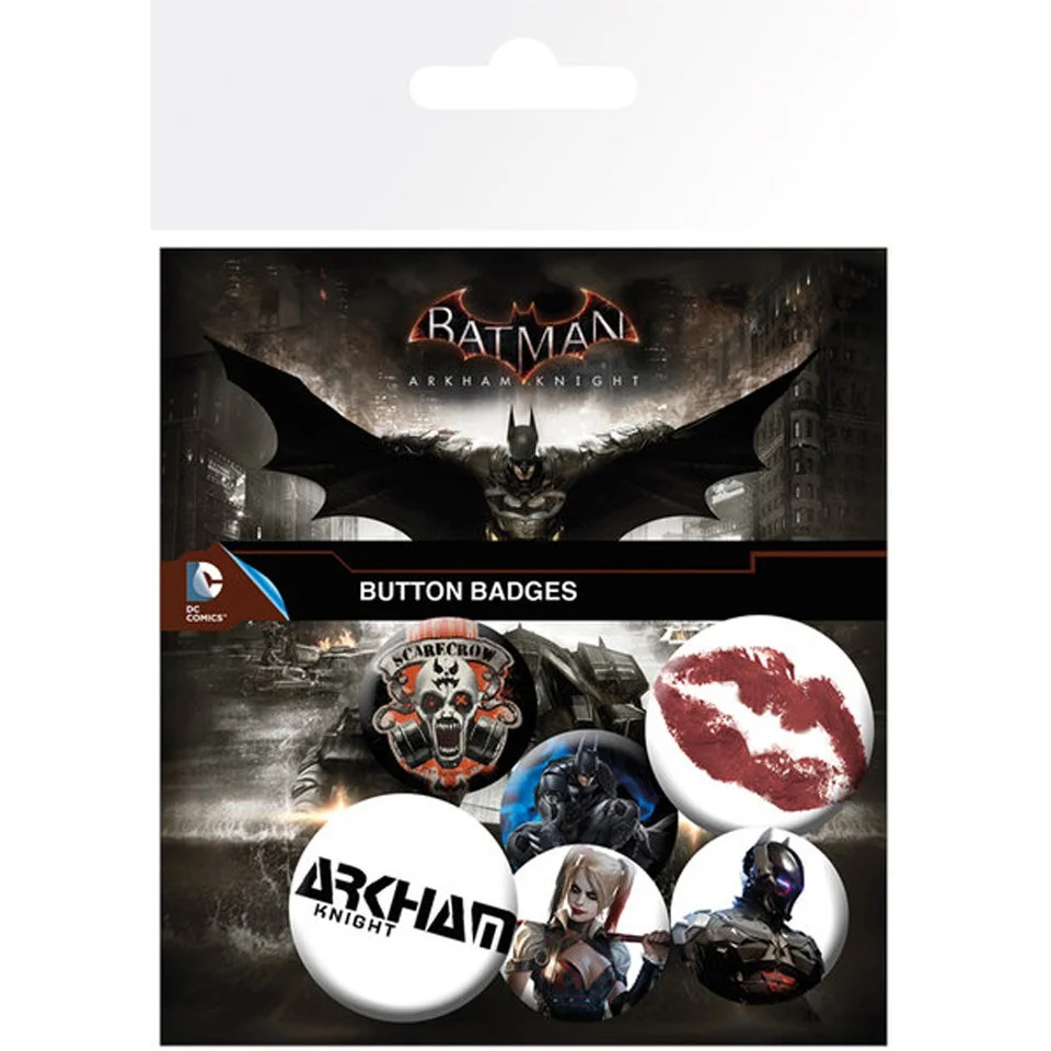 Lot de deux badges DC Comics Batman Arkham Knight Image 1
