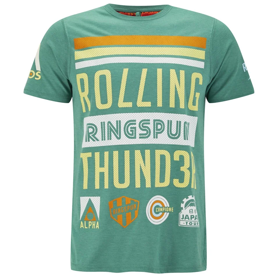 Ringspun Men's Smoke T-Shirt - Green Marl - S - Vert Citron Image 1