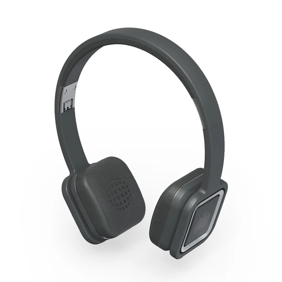 Ministry of Sound Audio On Plus, Wireless Bluetooth On Ear Headphones - Charcoal and Gun Metal Image 1