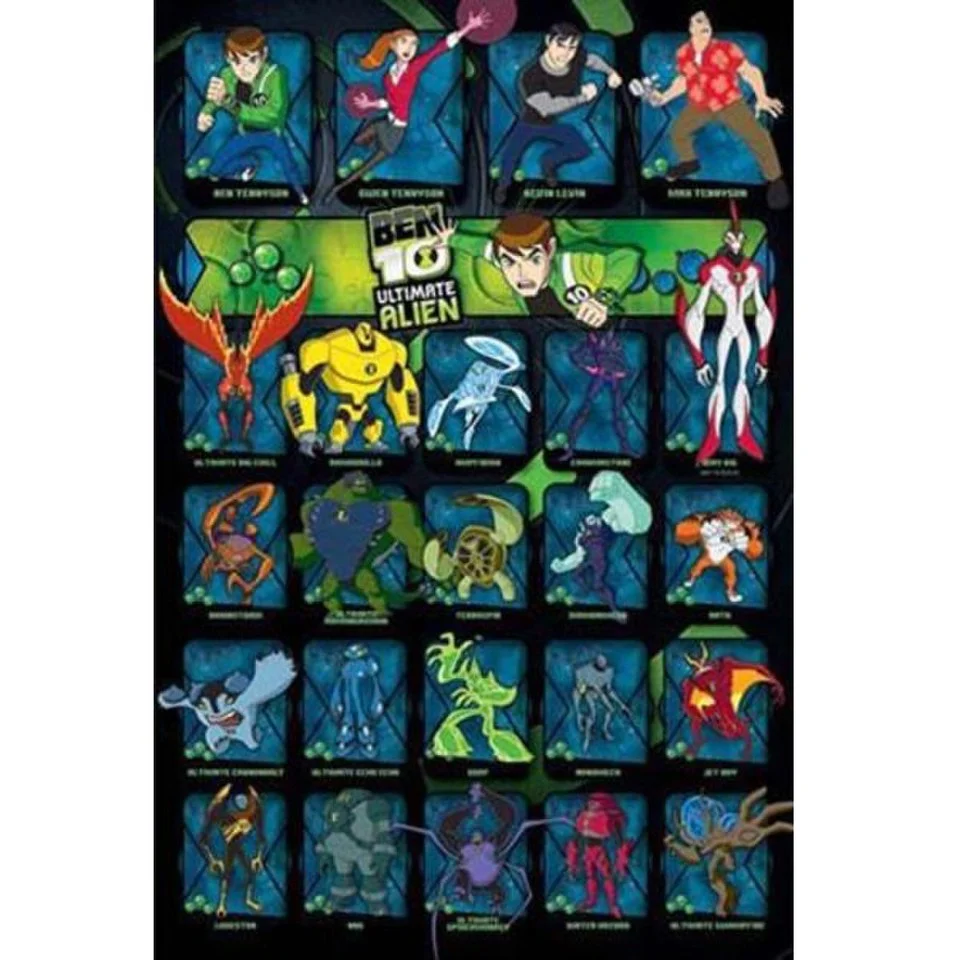 Ben 10 Ultimate Alien Characters - 24 x 36 Inches Maxi Poster Image 1