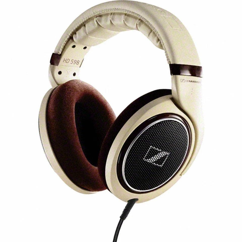 Sennheiser HD 598 Over Ear Headphones - Cream/Brown Image 1