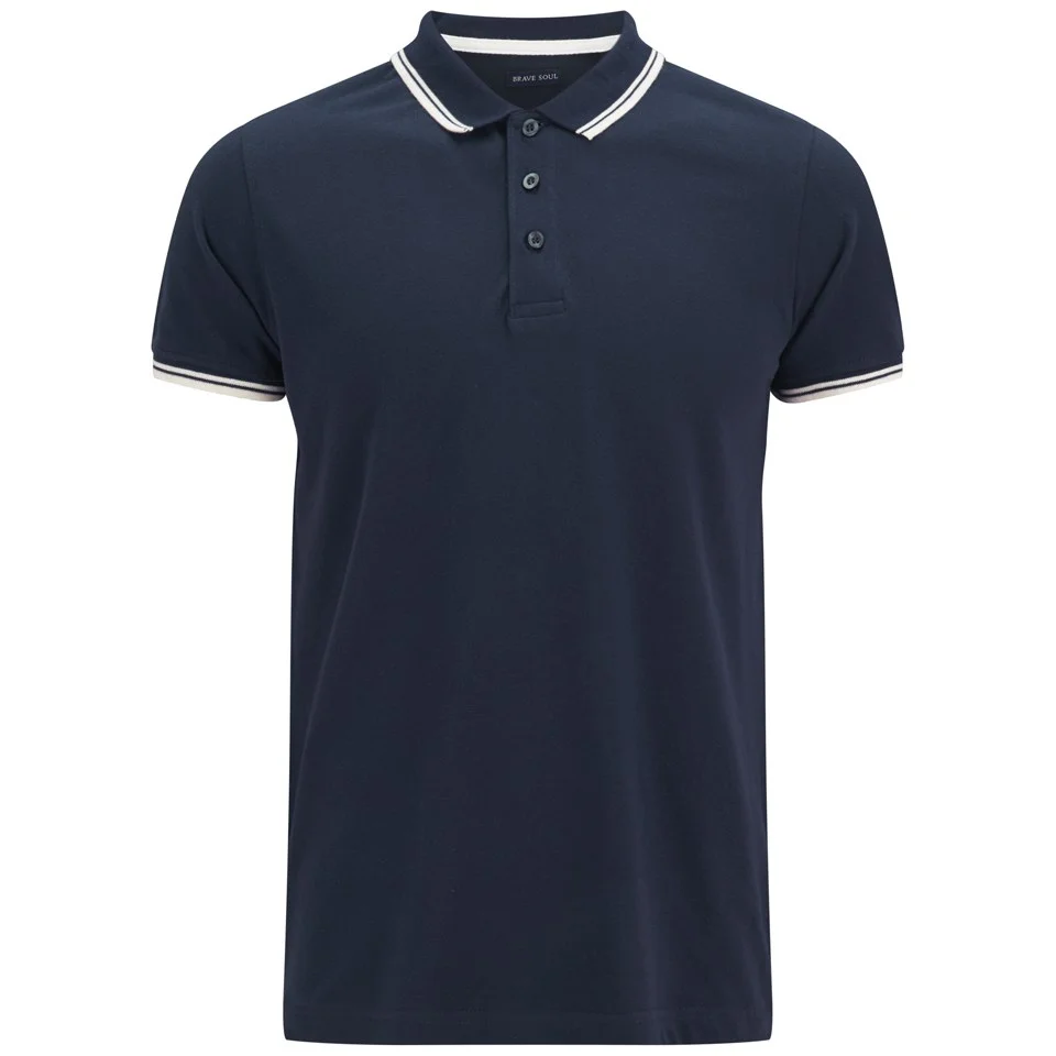 Brave Soul Men's Heroc Polo Shirt - Ocean Blue - M - Bleu Image 1