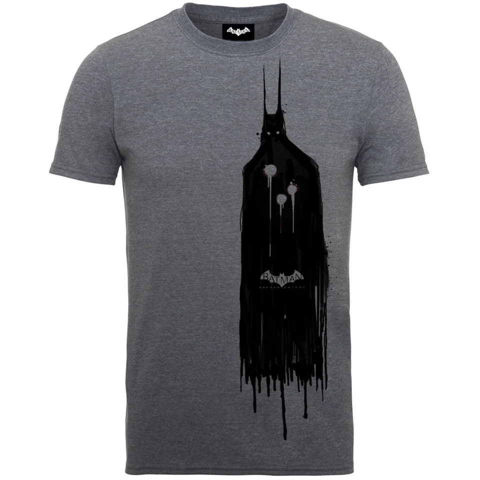 T-Shirt pour Homme -DC Comics - Batman Fantôme Arkham Knight - Gris - S - Gris Image 1