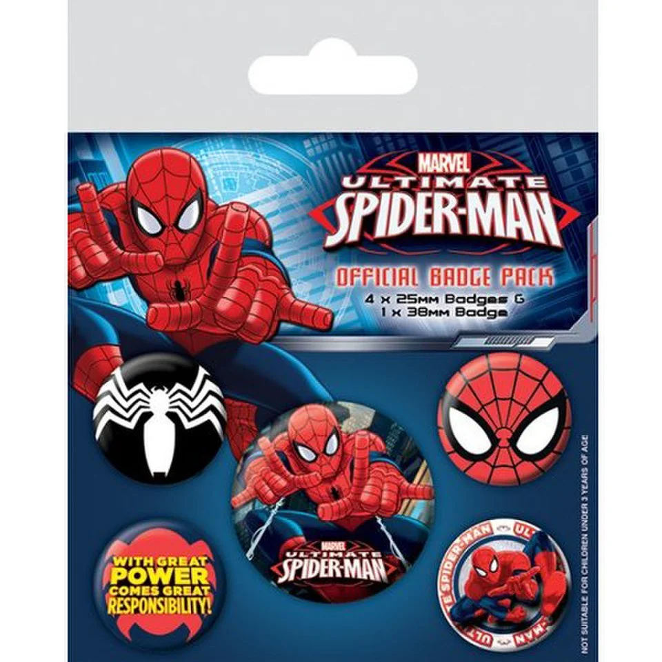 Marvel Ultimate Spider-Man - Badge Pack Image 1
