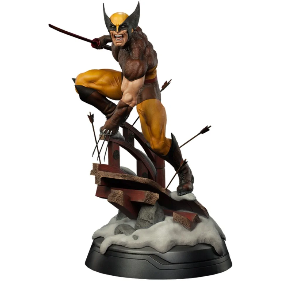 Statuette Wolverine Premium Costume Marron Sideshow Collectibles X-Men Image 1