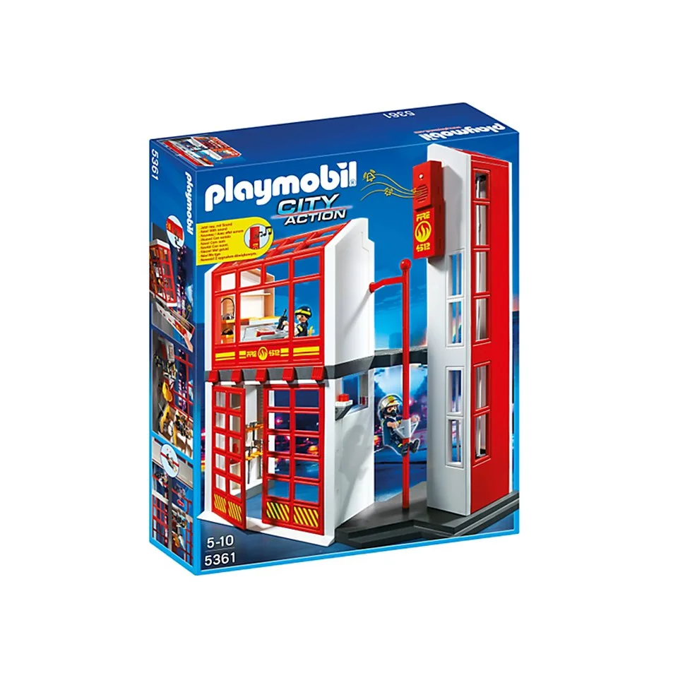 Caserne de pompiers avec alarme -Playmobil (5361) Image 1
