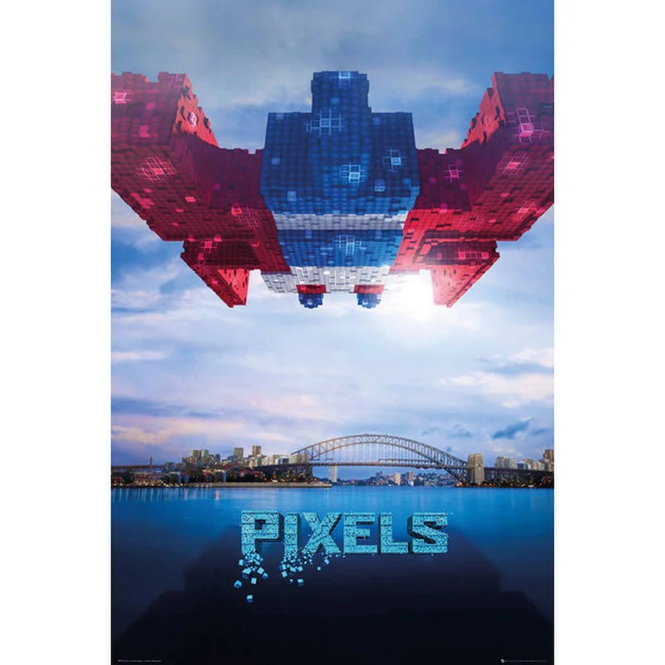 Pixels Galaga - 24 x 36 Inches Maxi Poster Image 1