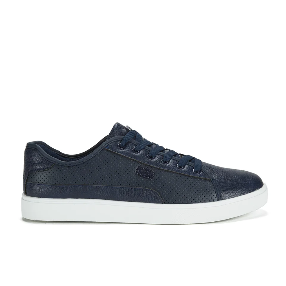 Tennis Perforées Beck & Hersey Remis -Marine - UK 7 - Navy Image 1