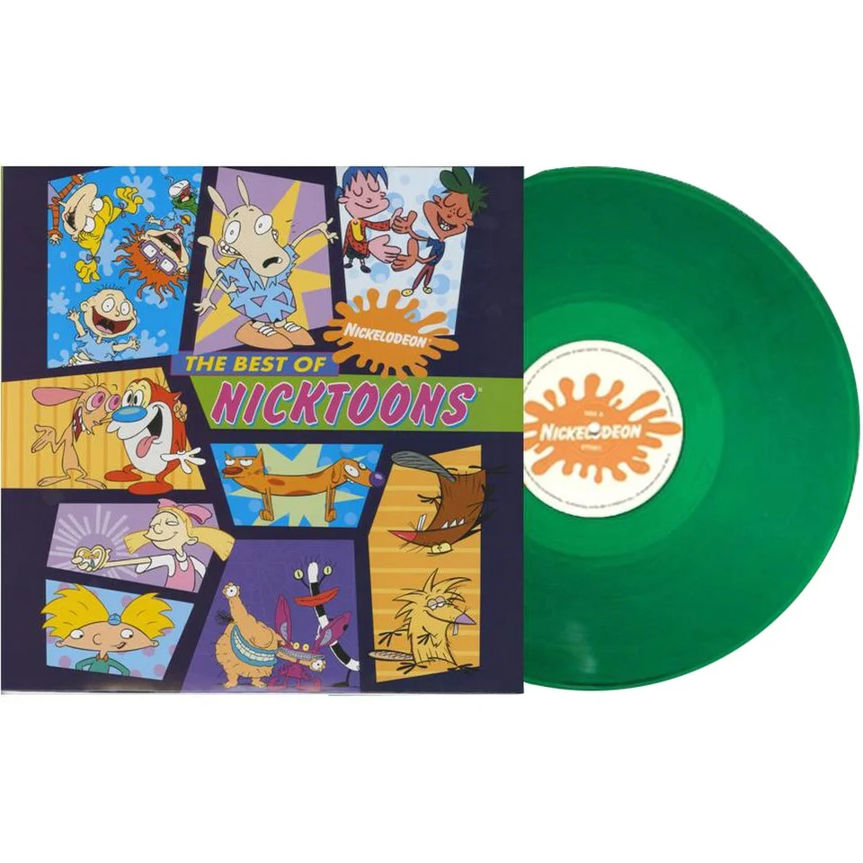 Bande Originale The Best of Nicktoons -(1LP) édition limitée exclusive à Zavvi : Vinyle vert Image 1