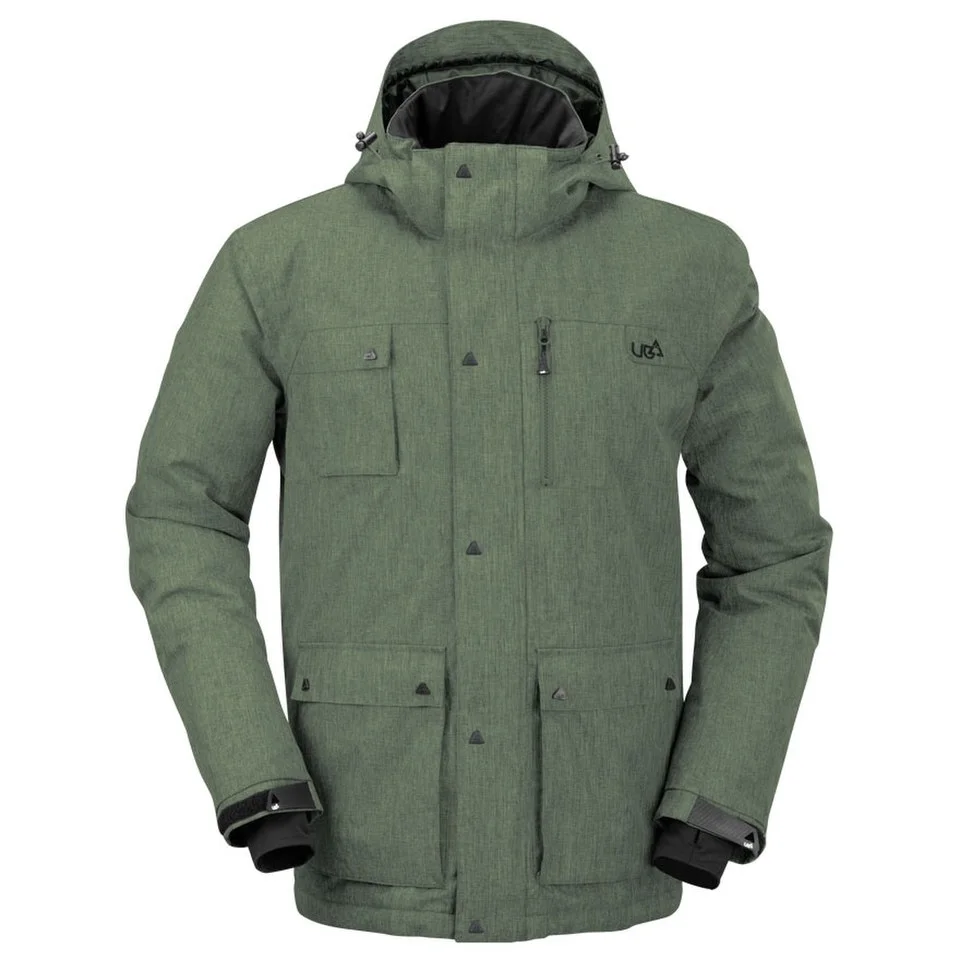 Urban Beach Men's Olen Tech Jacket - Green - L - Vert Citron Image 1