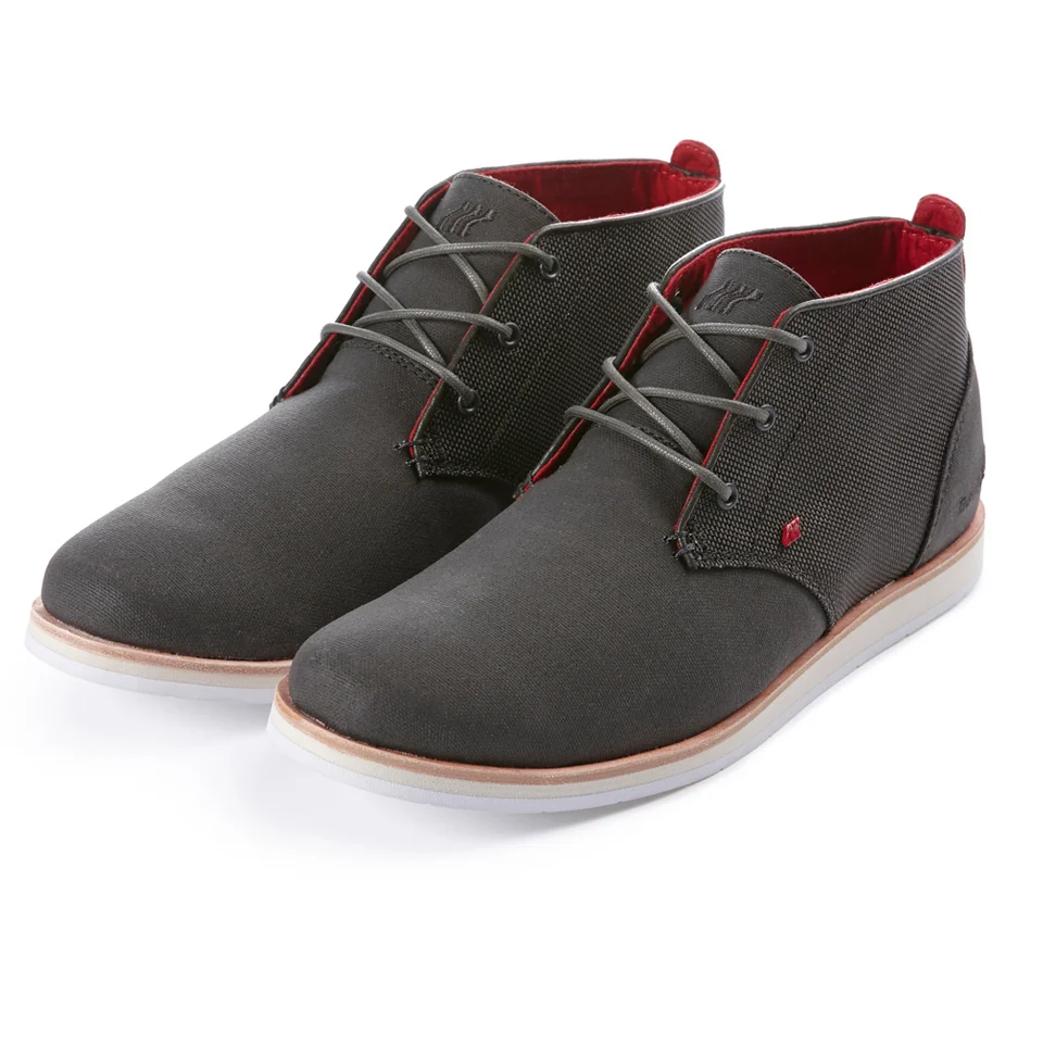 Bottines Chukka Boxfresh Dalston -Charbon/Rouge - UK 7 - Noir Image 1