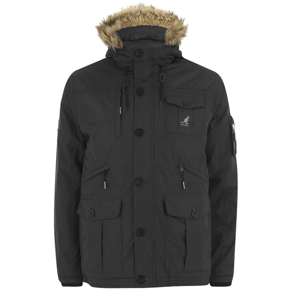 Kangol Men's Hemlock Ripstop Parka - Black - S - Noir Image 1