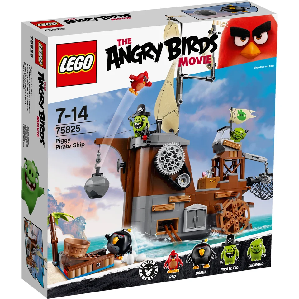 LEGO Angry Birds: Le bateau pirate du cochon (75825) Image 1