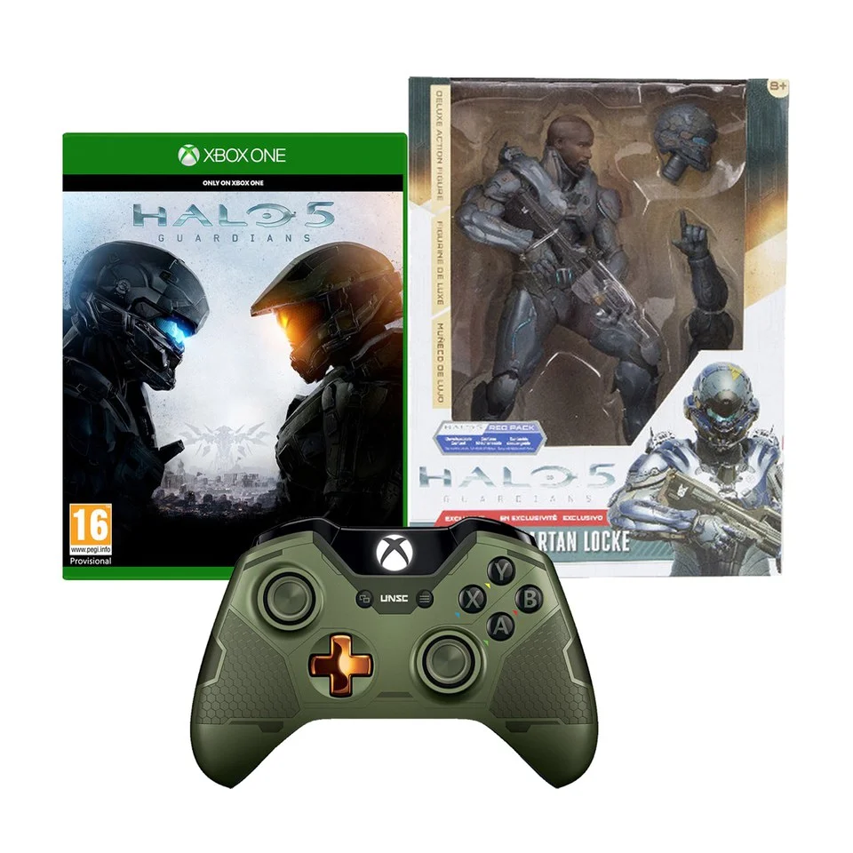 Halo 5: Guardians + Limited Edition Halo 5: Guardians The Master Chief Wireless Controller + Halo 5 - Spartan Locke 10 Inch Image 1