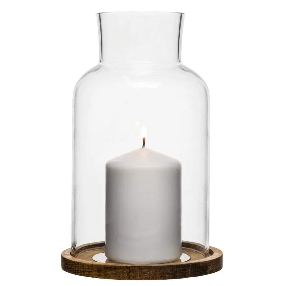 Photophore en Verre -Oval Oak Image 1