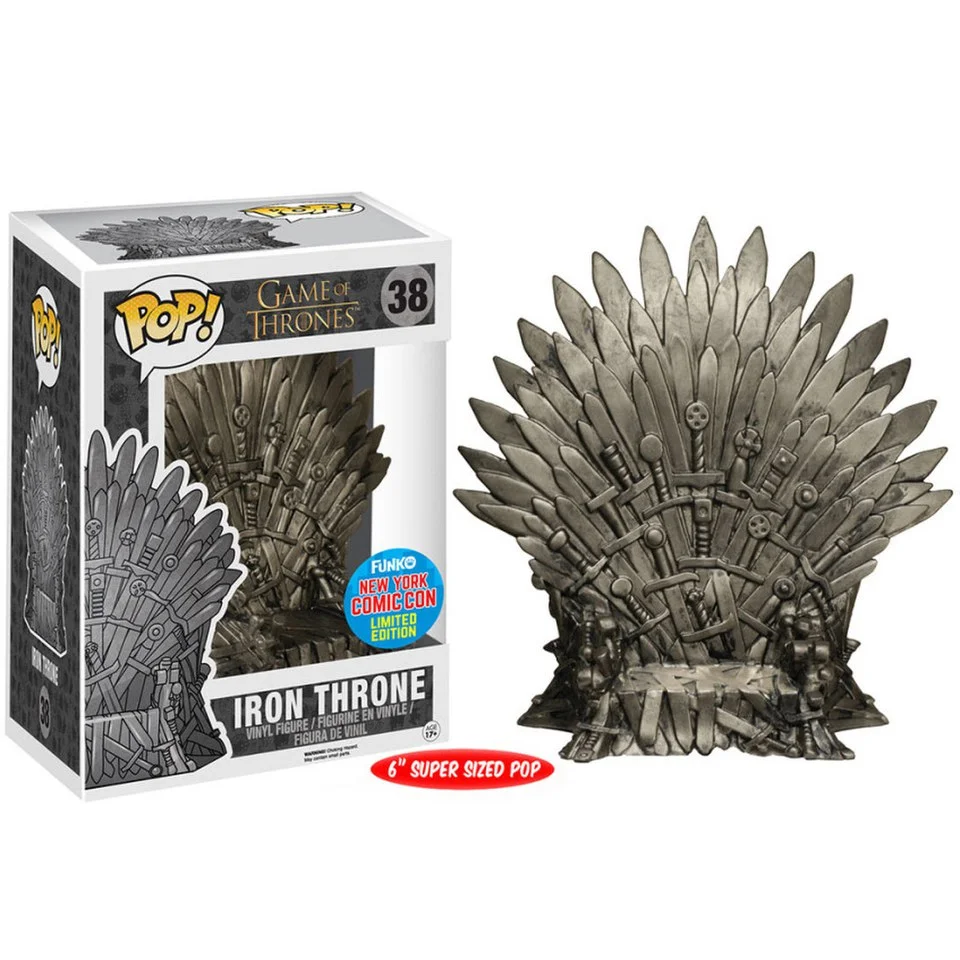 NYCC Game of Thrones The Iron Throne Exclusive 6 Inch Pop! Vinyl Figure Image 1