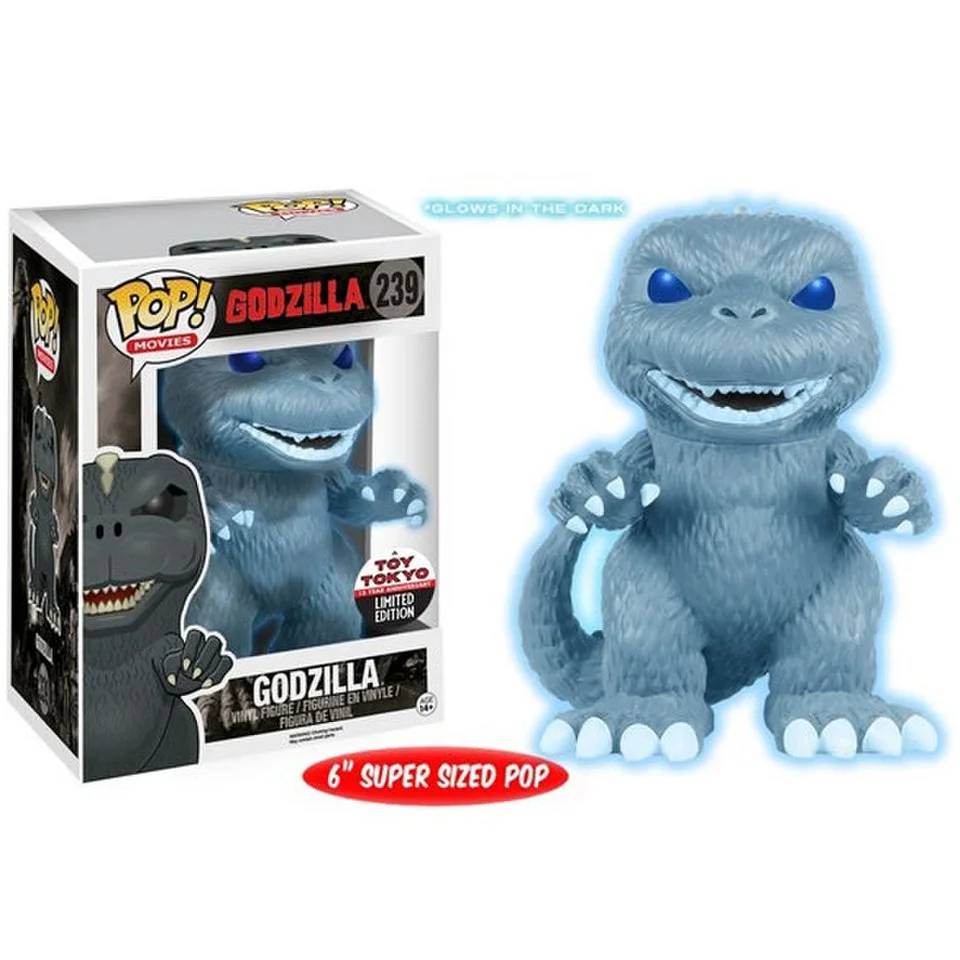 NYCC Godzilla Glow in the Dark Godzilla Exclusive 6 Inch Pop! Vinyl Figure Image 1