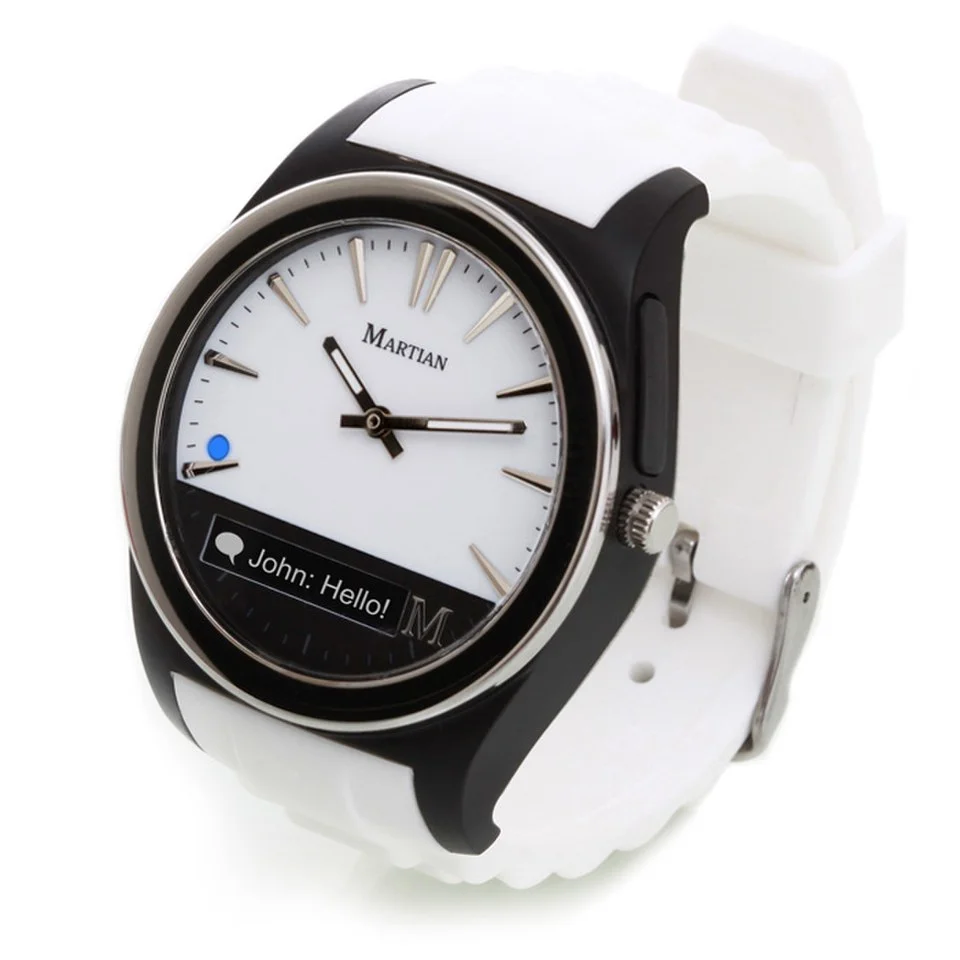 Martian montre intelligente pour Smartphone (compatible IOS et Android) -Blanc Image 1