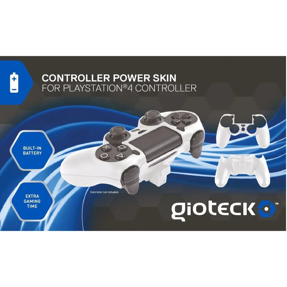 Power Skin Gioteck pour PS4 -Blanc Image 1