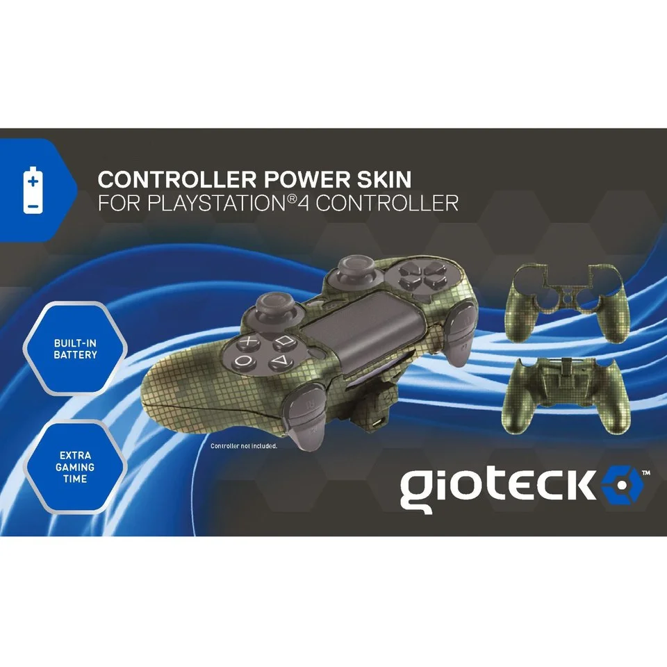 Power Skin Gioteck pour PS4 -Camouflage Image 1