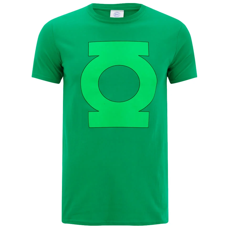 DC Comics Men's Green Lantern Logo T-Shirt - Green - S - Vert Citron Image 1