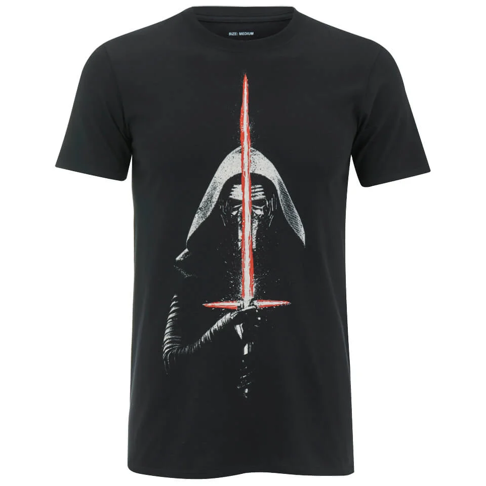 T-Shirt Homme Star Wars Kylo Ren Sabre Laser - Noir - S - Noir Image 1