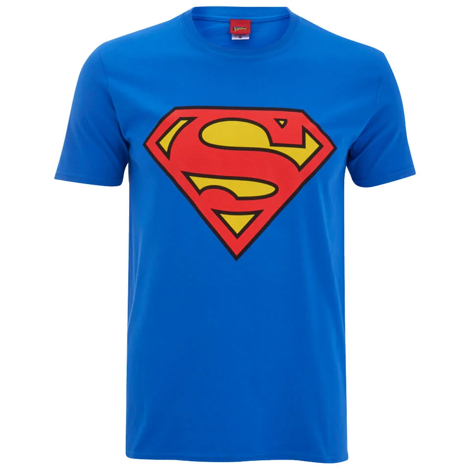 T-Shirt DC Comics Logo Superman -Bleu Roi - S - Bleu Image 1