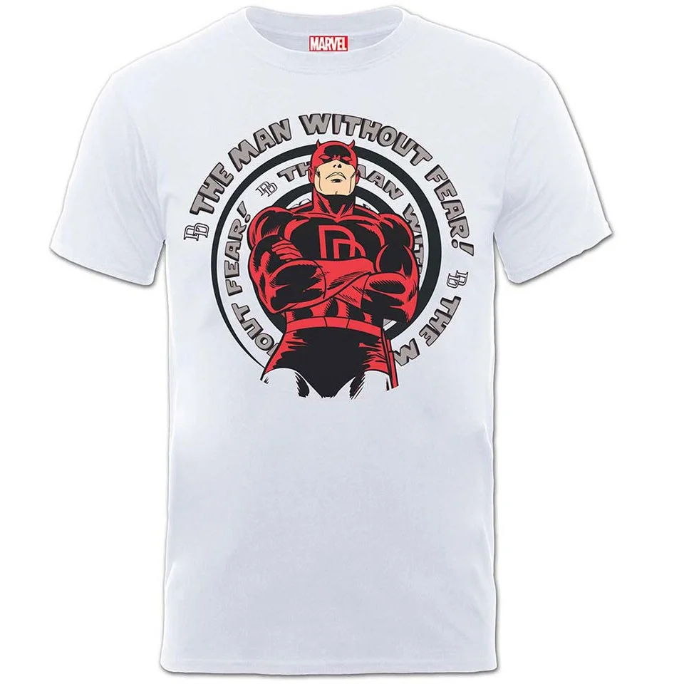 Marvel Daredevil Men's Spiral T-Shirt - White - S - Blanc Image 1