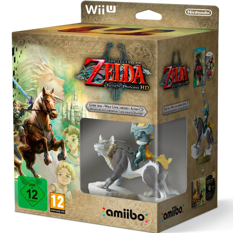 The Legend of Zelda - Twilight Princess HD (Édition Limitée avec Amiibo 'The Legend of Zelda' Link Loup + CD Audio) Image 1
