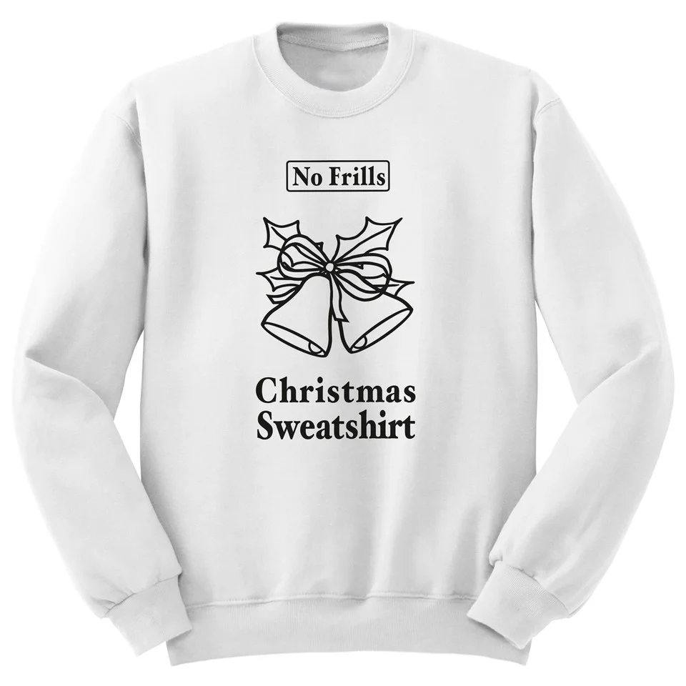 No Frills Christmas Sweatshirt - White - Homme - M Image 1