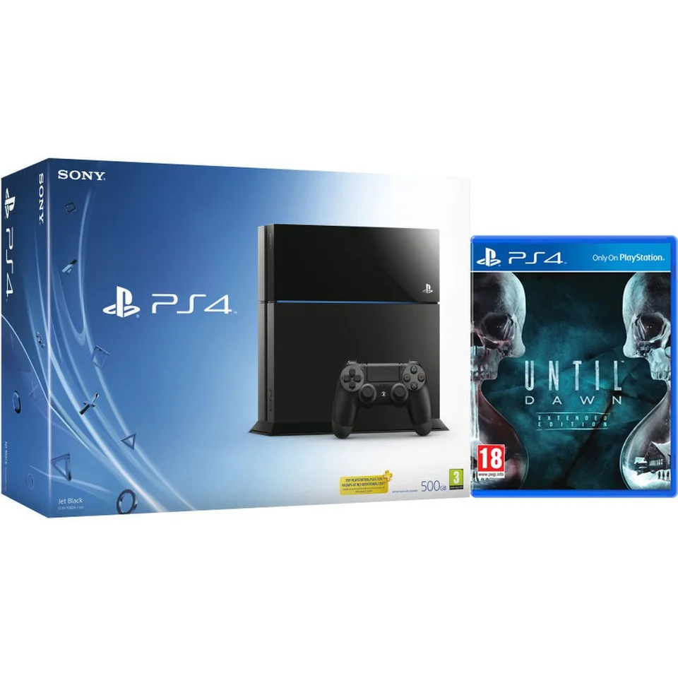 Sony PlayStation 4 500GB Console - Includes Until Dawn: Extended Edition Image 1