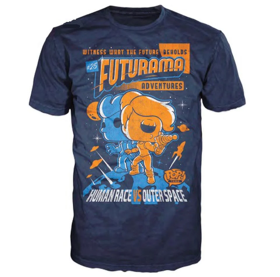 T-Shirt Futurama Adventures Pop! - Bleu Marine - M - Bleu Image 1