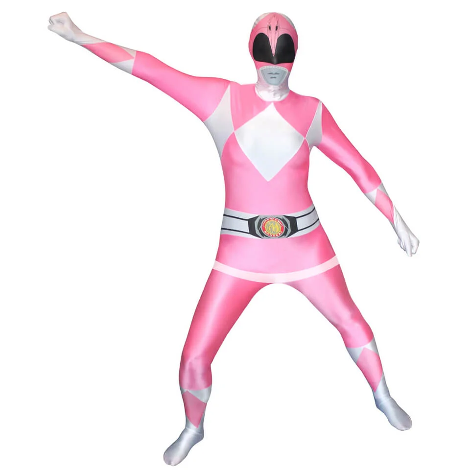 Morphsuit Power Rangers -Adulte -Rose - M - Rose Image 1