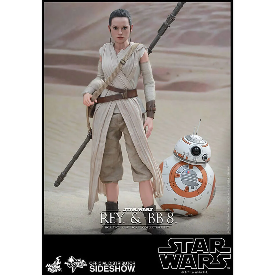 Figurine Rey & BB-8 Star Wars VII de la saga : Sideshow Collectibles Image 1