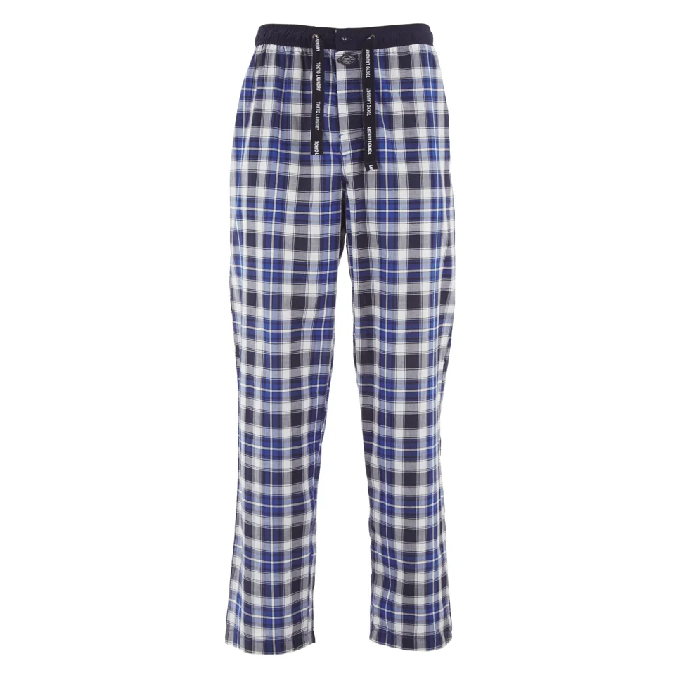 Pantalon à Carreaux Tokyo Laundry pour Homme Richmond -Bleu - S - Bleu Image 1