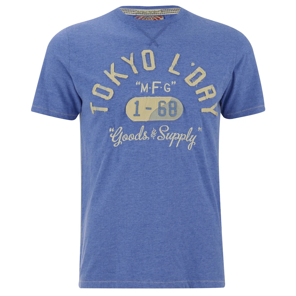 Tokyo Laundry Men's Woodcroft T-Shirt - Cornflower Blue Marl - S - Bleu Image 1