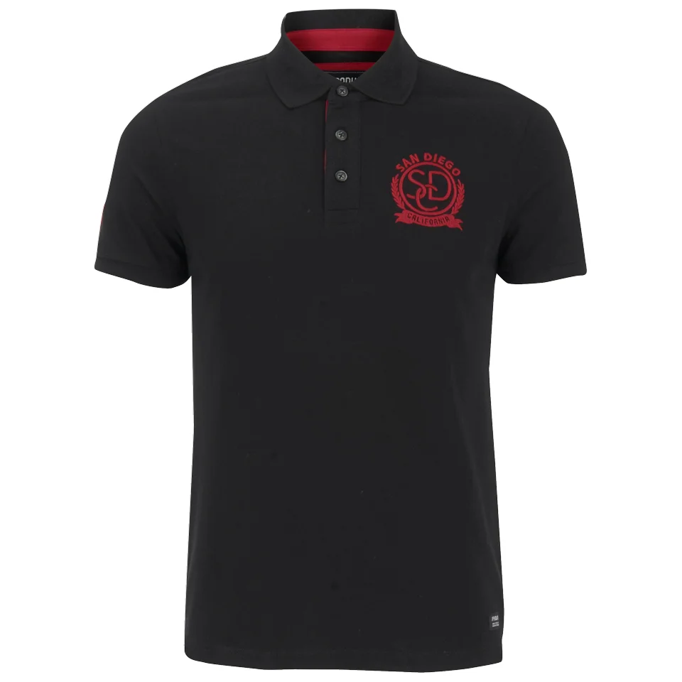 Polo Produkt pour Homme Embroidered -Noir - S - Noir Image 1